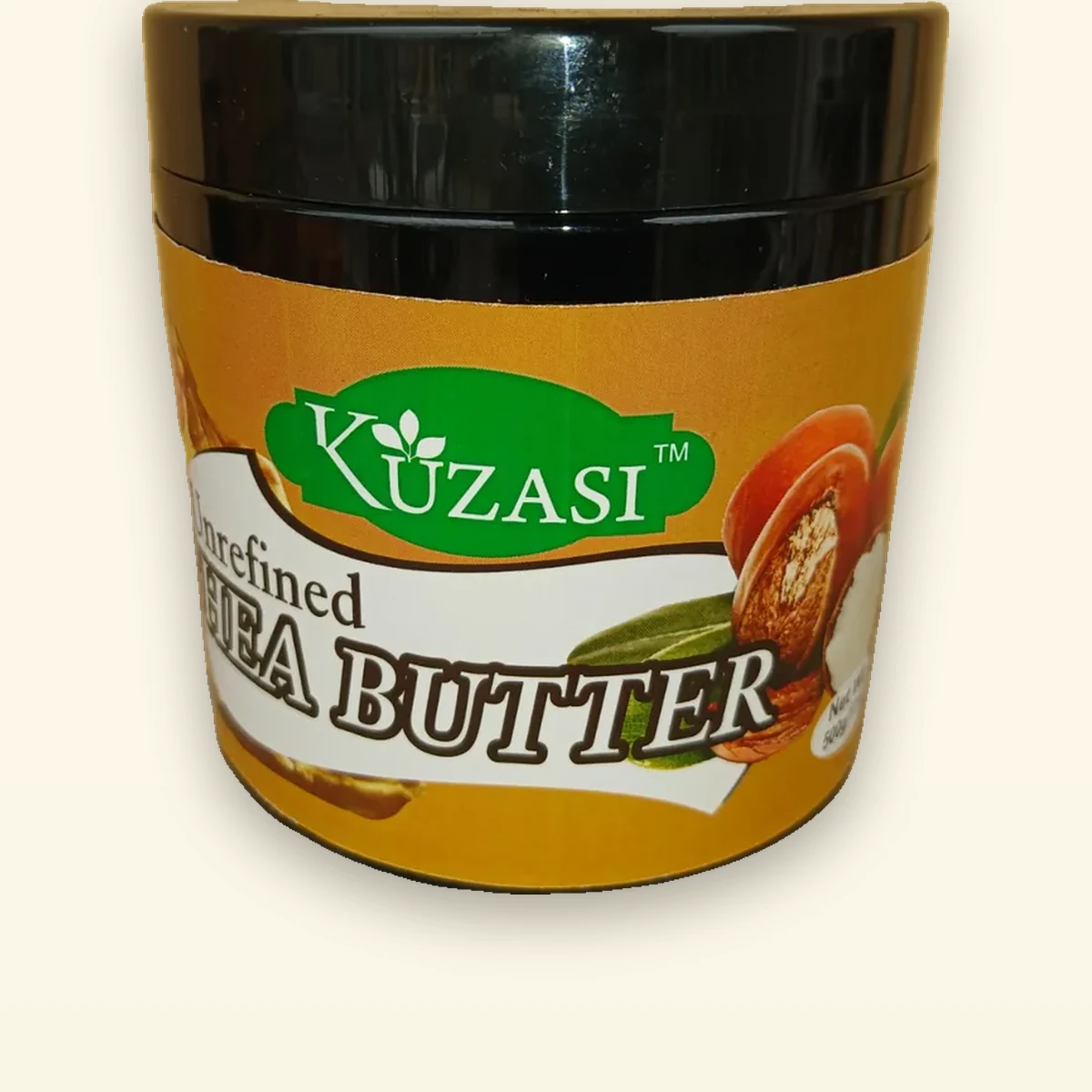 Kunza Unrefined Shea Butter 500g jar - premium bulk skincare from womens cooperatives in Ghana